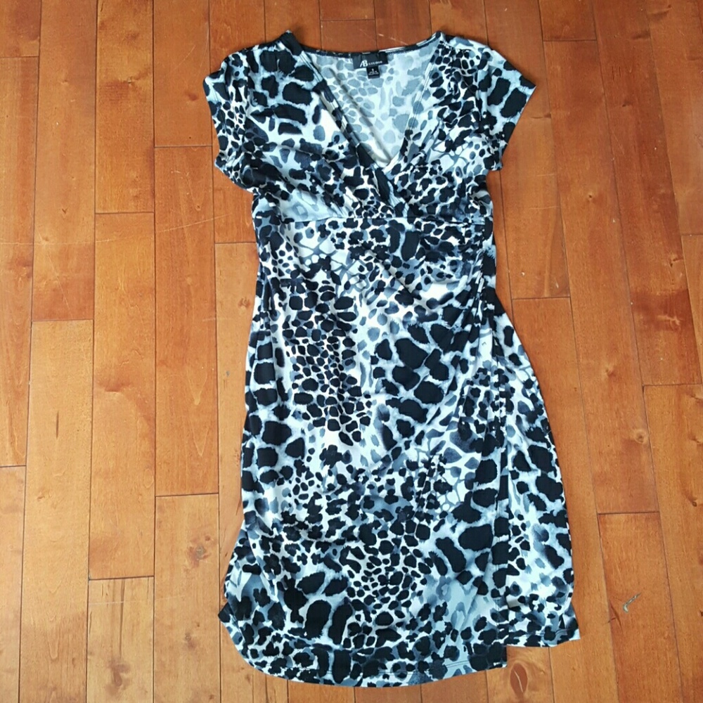 AB Studio Faux Wrap Dress - Picture 2 of 5